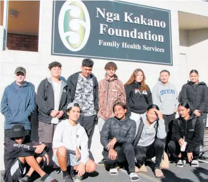  ??  ?? Twelve rangatahi from the Te Puke district are on a wilderness adventure as part of the Graeme Dingle Foundation’s Project K initiative.