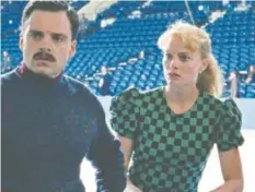  ?? CONTRIBUTE­D PHOTOS ?? Margo Robbie stars as Tonya Harding in “I, Tonya,” which received three Oscar nomination­s for Best Actress, Margo Robbie; Best Supporting Actress, Allison Janney; and Best Editing. Above, Jeff Gillooly (Sebastain Stan) and Harding (Robbie ) confer...