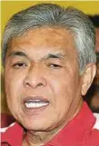  ??  ?? DR Ahmad Zahid