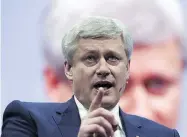  ?? JOSE LUIS MAGANA / THE CANADIAN PRESS FILES ?? Former PM Stephen Harper made headlines recently by supporting Donald Trump on the Iran nuclear deal.