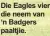  ?? ?? Die Eagles vier die neem van ‘n Badgers paaltjie.