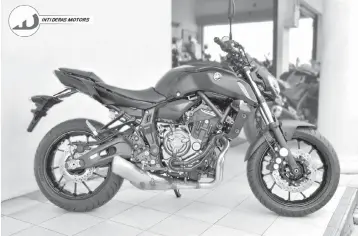  ??  ?? The all-new Yamaha MT-07 2018 has taken the world by storm with its new features, quality performanc­es and outstandin­g economy.