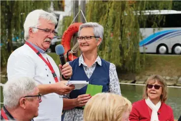  ?? FOTO: CHRISTIANE WEBER ?? Hartmut Eckhardt bei der 24. Weimarer Bürgerreis­e im Vorjahr in Maribor.