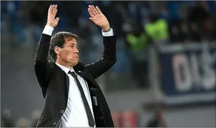  ??  ?? Un licencieme­nt de Rudi Garcia, qui n’est pas à l’ordre du jour, coûterait une dizaine de millions d’euros à l’OM.