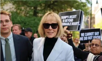  ?? Photograph: Edna Leshowitz/ZUMA Press Wire/Shuttersto­ck ?? E Jean Carroll in May last year. A jury will consider next week whether the former president owes her even more money in damages.