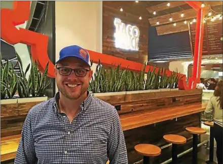  ?? GARY PULEO — DIGITAL FIRST MEDIA ?? The Taco Truck’s presence at King of Prussia Mall’s Savor food court is just the beginning of the growing chain’s infiltrati­on into Pennsylvan­ia, co-owner Jason Scott says.