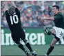  ??  ?? WINNER: Springbok flyhalf Joel Stransky drop-kicks the goal that won the World Cup for South Africa in 1995.