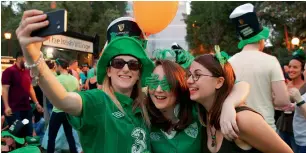  ?? — Photo by Juidin Bernarrd ?? Irish people celebratin­g their country’s National Day at Irish Village in Dubai.