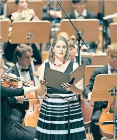  ??  ?? Laura Lietzmann während des „Big Bang“-Konzerts.