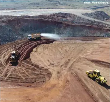  ?? Image:PilbaraMin­erals. ?? Pilbara Minerals’ production capacity was set to grow beyond 800,000tpa of high-quality spodumene concentrat­e.