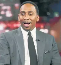  ?? Getty Images ?? UNHAPPY: Stephen A. Smith’s radio show will be simulcast on the lower-profile ESPNews.