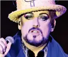  ?? ?? Left waiting: Boy George, 61