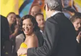  ?? Picture: AP ?? Tessa Thompson – Valkyrie in Thor: Ragnarok shares a joke with Jeff Goldblum. –