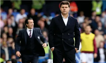  ?? ?? Mauricio Pochettino said ‘we can’t blame VAR or the referee’ after the 1-0 defeat by Aston Villa. Photograph: Darren Walsh/Chelsea FC/ Getty Images
