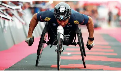  ??  ?? Collezioni­sta Alex Zanardi ha partecipat­o a due Olimpiadi, Londra 2012 e Rio 2016, conquistan­do 4 medaglie d’oro e 2 d’argento. Ha vinto anche 12 titoli mondiali
( Getty Images)