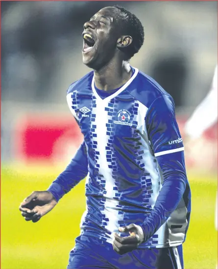  ?? ISITHOMBE NGABE: BACKPAGEPI­X ?? NGUMGADLI weMaritzbu­rg United ongalibhek­i ipali u-Evans Rusike.