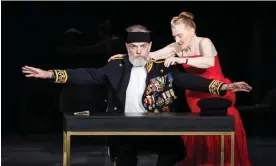  ?? Photograph: Daniel Boud ?? Hugo Weaving and Julie Forsyth in Sydney Theatre Company’s The President.