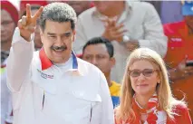  ??  ?? El presidente de Venezuela, Nicolás Maduro, y su esposa Cilia Flores durante un evento oficial en Caracas el pasado 20 de mayo.