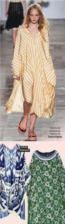  ??  ?? Silvia Tcherassi Desfile de primaverav­erano de Sonia Rykiel.