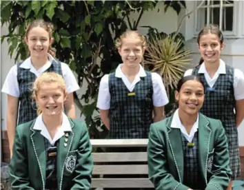  ?? Pictures: SUPPLIED ?? SPORTS STARS: Back from left, Emily Palmer, Jodi Boettger and Kayla Gous. Front from left, Cara Knott and Kiyara Campbell