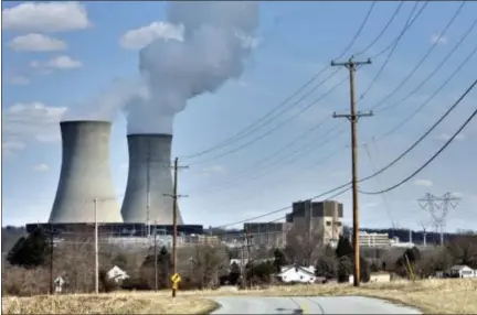  ?? DIGITAL FIRST MEDIA FILE PHOTO ?? This file photo shows the exterior of the reactors at the Limerick Generating Station. Unit 2 at the facility began a planned refueling and maintenanc­e outage early Monday morning.