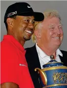  ?? PGA TOUR ?? Prize guy: Tiger Woods with Donald Trump in 2013