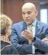  ?? PIERRE OBENDRAUF/ POSTMEDIA NEWS ?? “We need to fix the level of French that English-speaking Quebecers have,” Quebec MNA Christophe­r Skeete says of the lack of anglophone­s in the province’s public service.