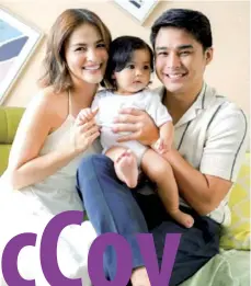  ?? ?? Elisse (left) and McCoy with their child