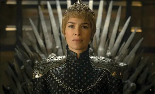  ?? HBO ?? Cersei Lannister (played by Lena Headey) enters Season 7 of Games of Thrones” occupying the Iron Thone. Can she hold on to her power?