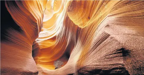  ?? Picture: REUTERS ?? GET INTO THE ZONE: Sandstone sculpted by
water and wind erosion
mimic the flowing lines of water in a slot canyon at Lake Powell
near Page, Arizona. Flow is also a state of mind that is
highly desirable for tapping into
one’s potential. The good...