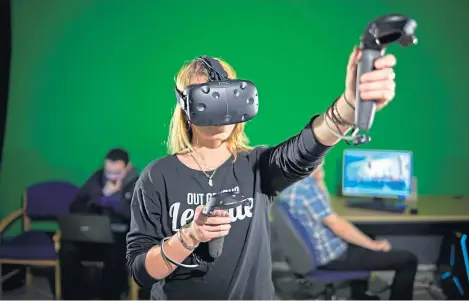  ?? Picture: Stuart McClay. ?? Abertay University is a world leader in the video games and virtual reality industry.