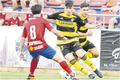  ?? Real Zaragoza ?? Adrián Liso, en un un partido con el Deportivo Aragón.