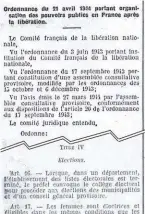  ?? | PHOTO : ASSEMBLÉE NATIONALE ?? L’ordonnance du 21 avril 1944 accorde aux femmes le droit de voter et d’être élues.