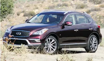  ??  ?? Infiniti resisted the urge to tinker too much with the 2016 QX50.