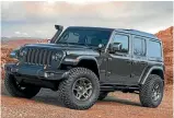  ??  ?? J-Wagon brings subtle colour and styling changes to Wrangler Rubicon.