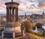  ??  ?? HOT SPOT Calton Hill in Edinburgh