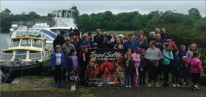  ??  ?? Locals who enjoyed the family day out on the Rose of Innisfree and Parkes Castle organised by Cranmore Community Cooperativ­e Society, as part of the Tread Softly Festival.