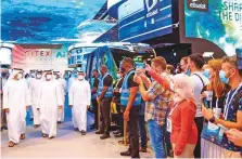  ?? WAM ?? Shaikh Mohammad Bin Rashid visited several pavilions during his visit to the Gitex Global show in Dubai yesterday.
