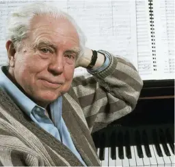  ??  ?? Catching up with Carter: the legendary American kept composing aged 100