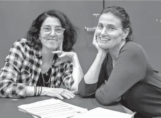  ?? JENNA SELBY ?? Writer and director Tina Landau (left) and actor Idina Menzel co-conceived the musical “Redwood,” which will have its world premiere at La Jolla Playhouse.