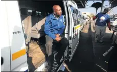  ?? PHOTO: VATHISWA RUSELO ?? NOT INTERESTED IN FIGHT: DA national spokesman Mmusi Maimane at the Potchefstr­oom, North West, taxi rank yesterday