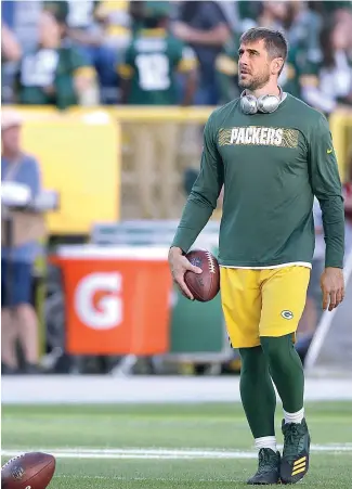  ?? AP ?? Aaron Rodgers hizo magia en su primer partido de la campaña para Green Bay.