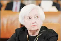  ?? ?? US Treasury Secretary Janet Yellen listens as she testifies during a House Ways and Means committee hearing on President Joe Biden’s fiscal year 2024 budget request, Friday, March 10, 2023, on Capitol Hill in Washington. (AP)