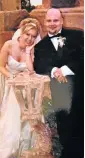  ??  ?? LOST LOVE: Jacques and Elsa Naude on their wedding day. She cannot understand why he was killed