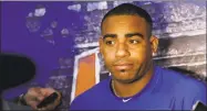  ?? Jason DeCrow / Associated Press ?? Yoenis Cespedes stands to benefit the most on the Mets roster if MLB decides to go with a universal DH.