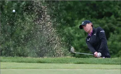  ?? PHOTOGRAPH­S BY MATHEW MCCARTHY, RECORD STAFF ?? Lee-Anne Pace of South Africa practises at Whistle Bear Golf Club on Tuesday. She will be playing in the Manulife LPGA Classic.