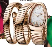  ??  ?? Watch, Bvlgari