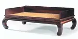  ?? PROVIDED TO CHINA DAILY ?? A pair of chairs and a bed made of zitan, red sandalwood, are among more than 80 pieces of furniture that will be auctioned during Asian Art Week in New York in March.