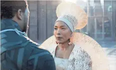  ?? MARVEL STUDIOS ?? Angela Bassett plays Ramonda, mother to Wakandan King T’Challa, in “Black Panther.”