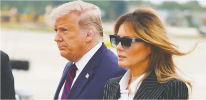  ?? AFP VIA GETTY IMAGES ?? With U.S. President Donald Trump and First Lady Melania Trump both testing positive for COVID-19, Shachi Kurl writes she can't but help reflect on the impact of Trump — and the things he says and does — on Canadian public opinion and behaviour.